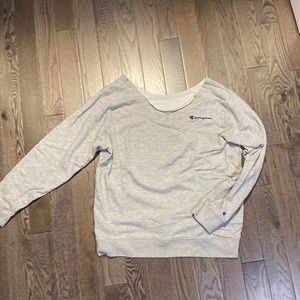 Champion Custom wideneck hoodie